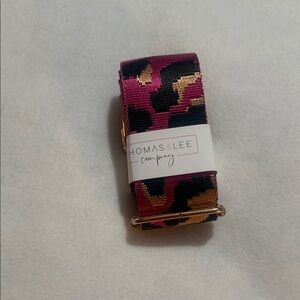 Thomas & Lee Pink and Black Leopard Print purse  Strap